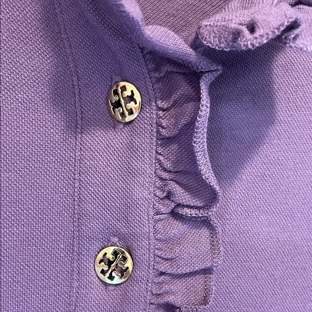 Tory Burch Lavender Ruffled Top - Picture 3 of 4